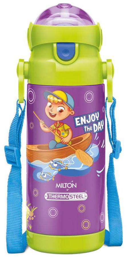 

Milton Kidzy 450 ml Stainless Steel Water Bottles - Purple