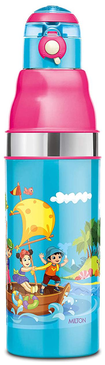 

Milton Kool Stunner 600 Insulated Inner Steel Water Bottle for Kids 520 ml Blue