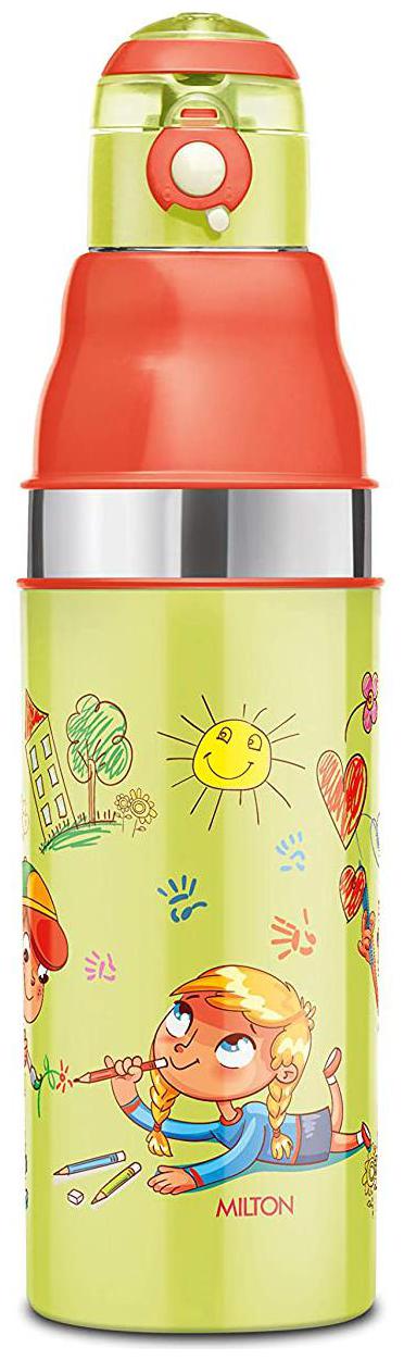 

Milton Kool Stunner 600 Insulated Inner Steel Water Bottle for Kids 520 ml Sea Green