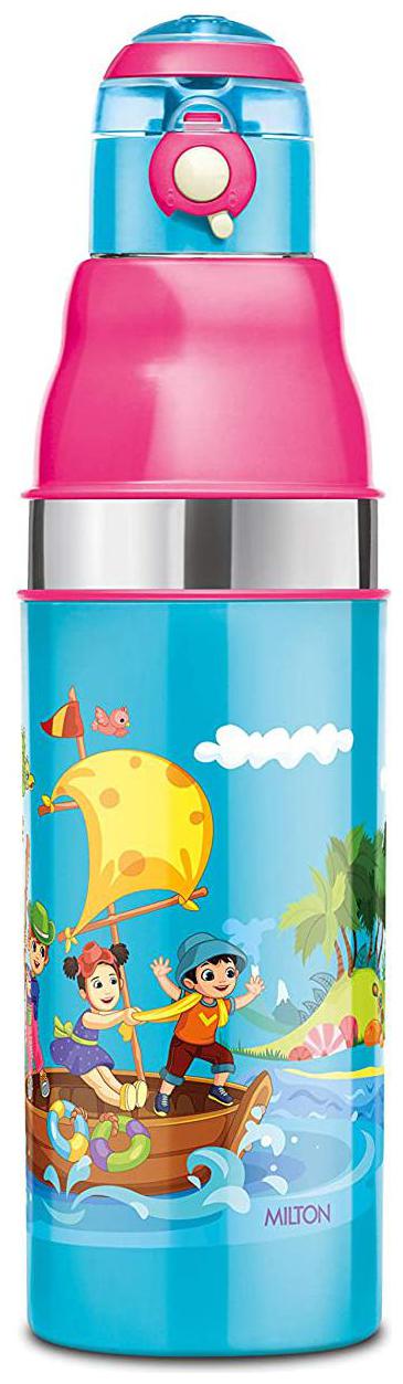 

Milton Kool Stunner 600 Insulated Inner Steel Water Bottle for Kids 520 ml Blue