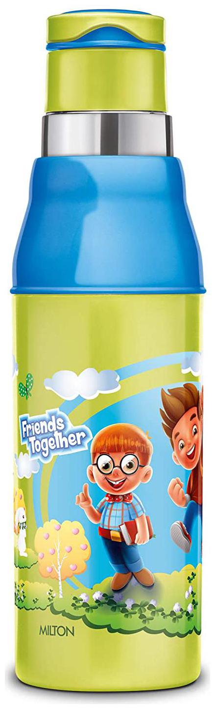 

Milton Kool Steelight 600 Ml Plastic Water Bottle-Green