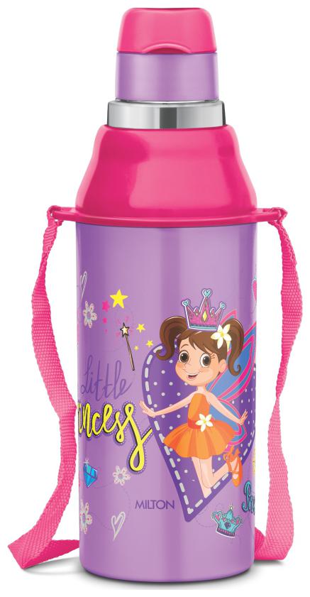

Milton KOOL STEELIGHT 400 Inner Steel Water Bottle for Kids Purple 400 ml