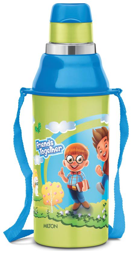 

Milton KOOL STEELIGHT 400 Inner Steel Water Bottle for Kids Green 400 ml