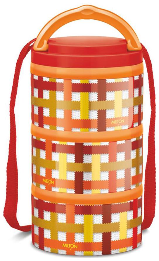 

Milton Microwow Tiffin 3 Insulated Thermoware Tiffin Set of 3 Orange