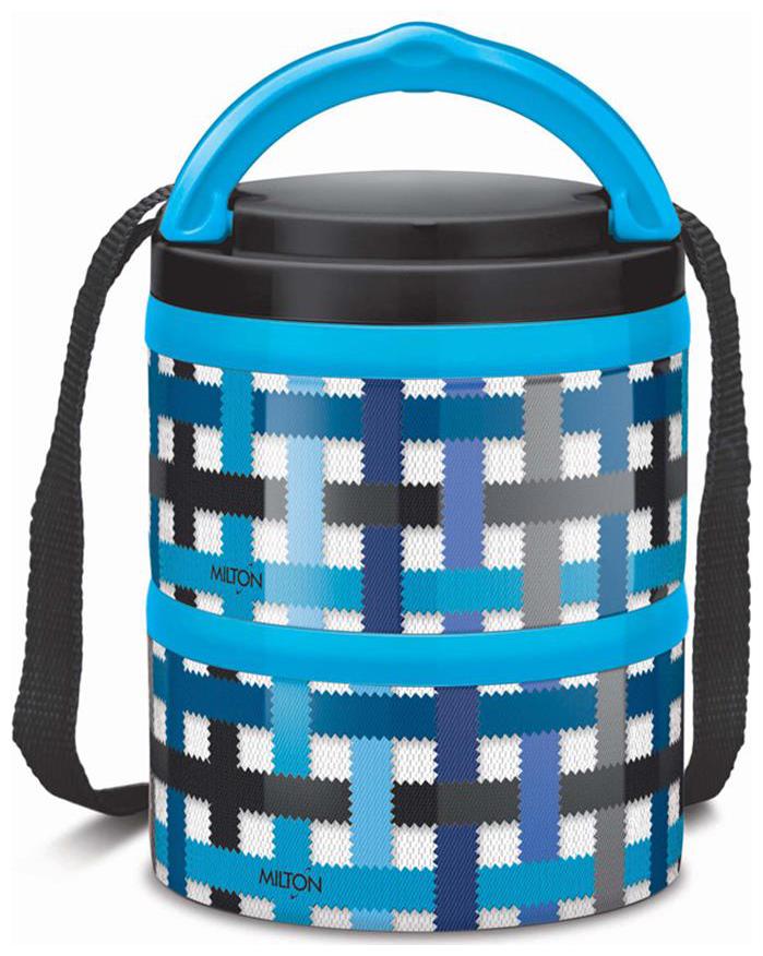 

Milton Microwow Tiffin 2 Insulated Thermoware Tiffin Set of 2 Blue