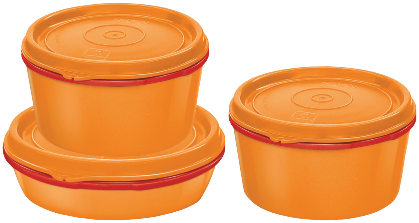 

Milton Microwave Safe Inner Steel Tiffin Container Set of 3