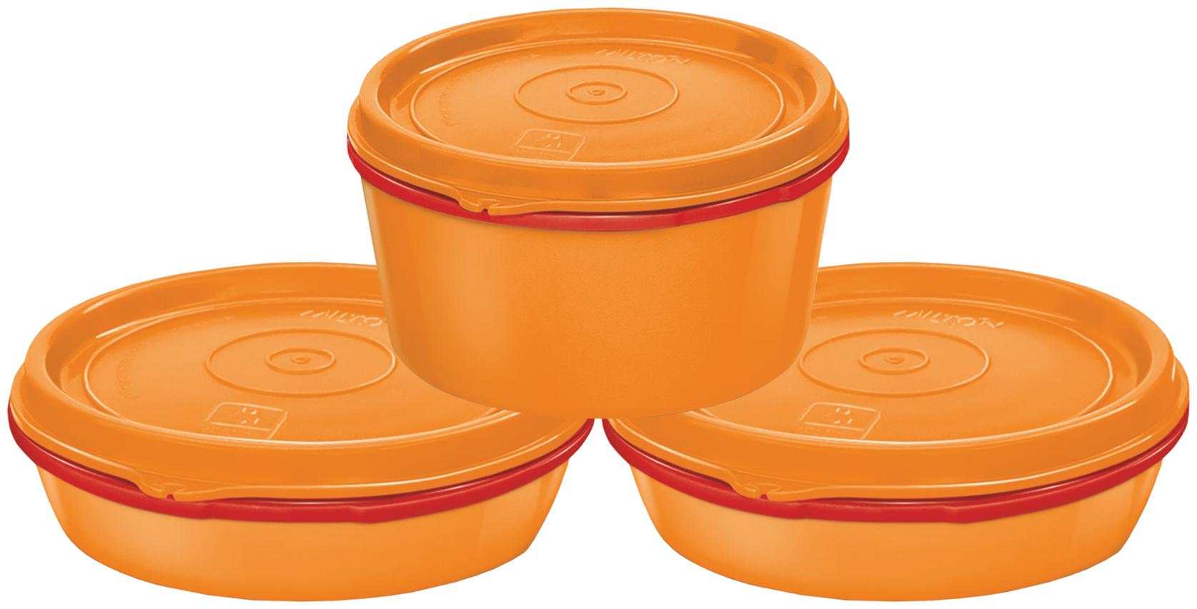 

Milton Microwave Safe Inner Steel Tiffin Container Set of 3