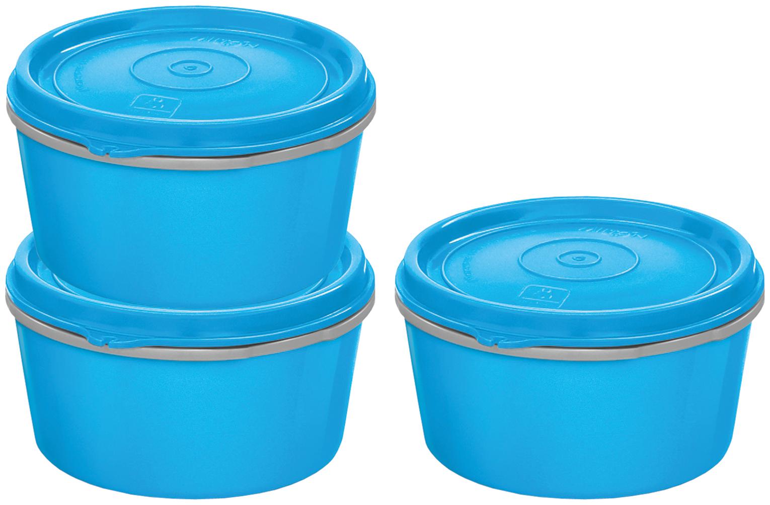 

Milton Microwave Safe Inner Steel Tiffin Container Set of 3