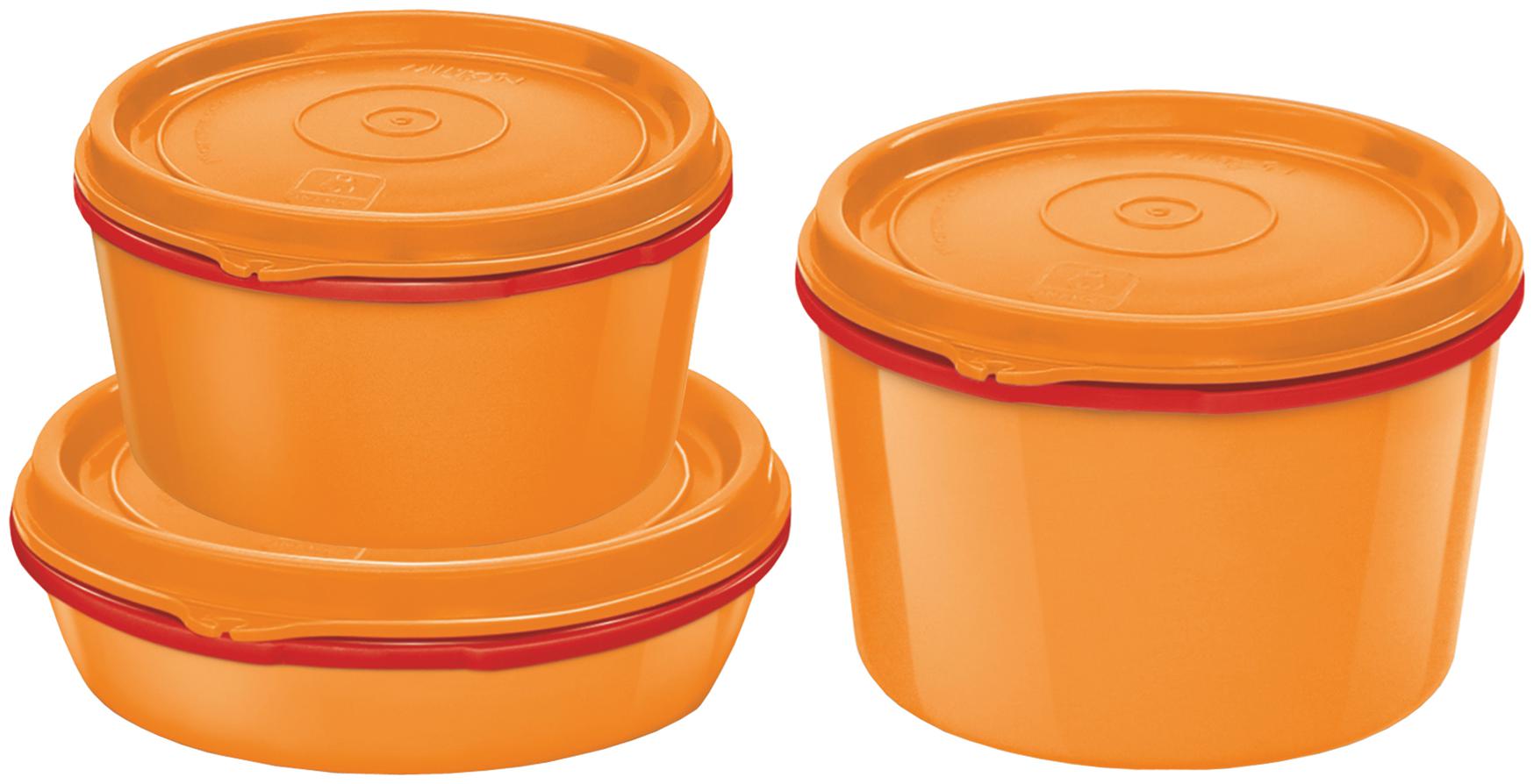 

Milton Microwave Safe Inner Steel Tiffin Container Set of 3
