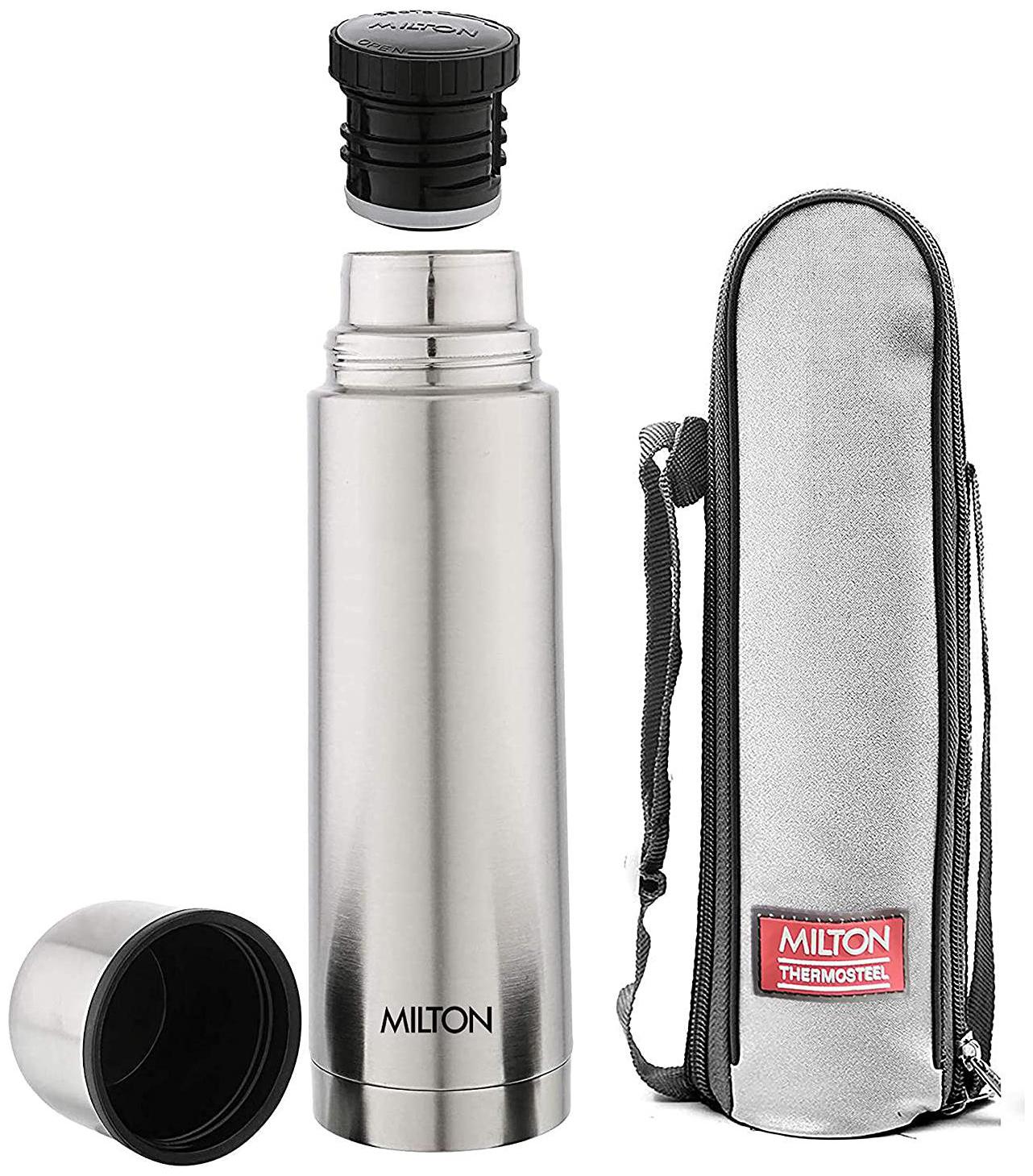 

Milton Plain Lid 1L Thermosteel Flask Bottle Silver
