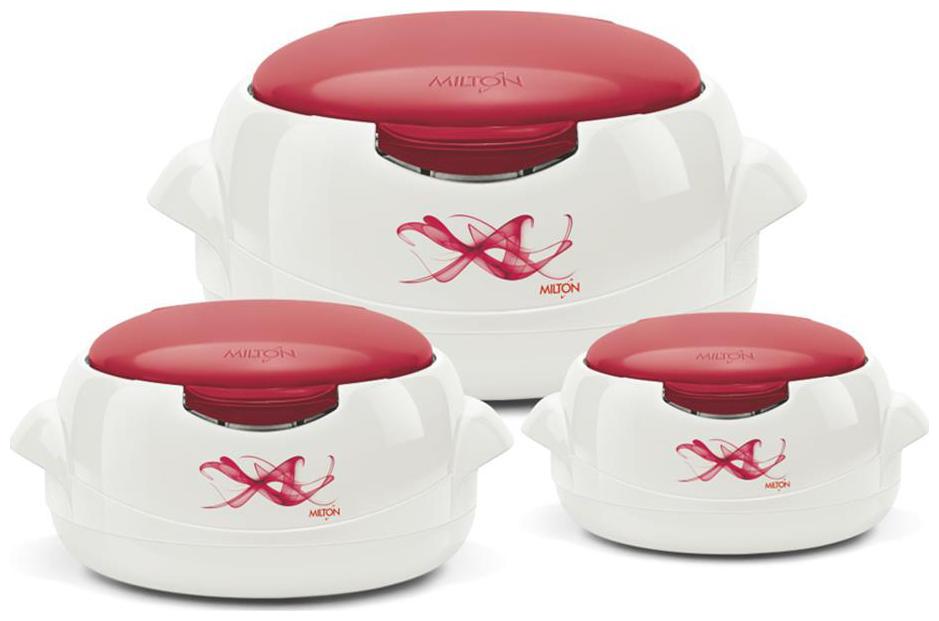 Milton Microwow One Touch Jr Gift Set, Brown Casserole Set Of 3 by Hamilton Housewares
