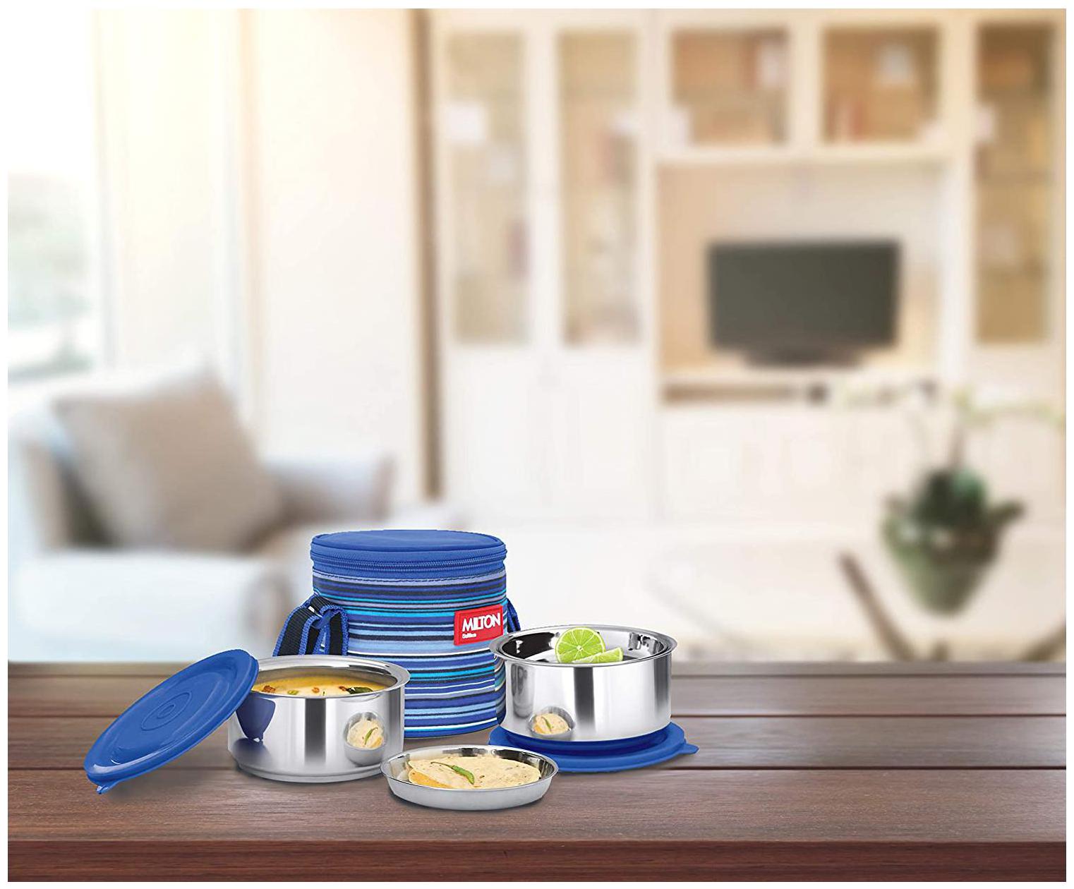 

Milton Ribbon Lunch Box Stainless Steel Set of 2