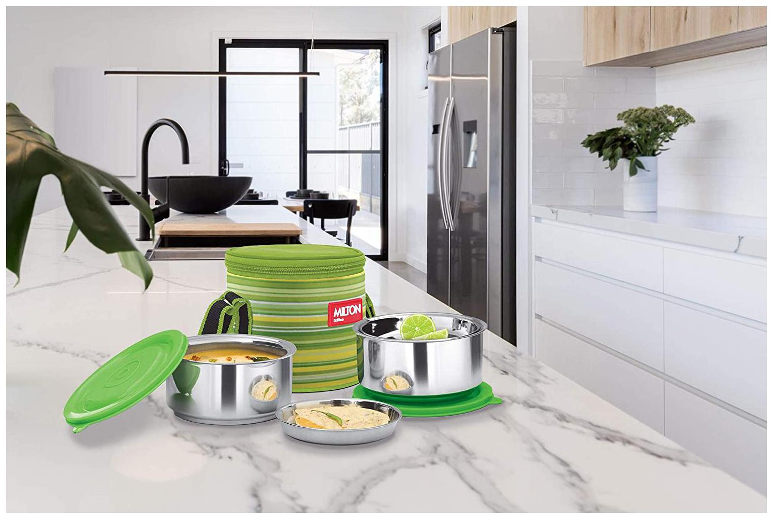 

Milton Ribbon Lunch Box Stainless Steel Set of 2