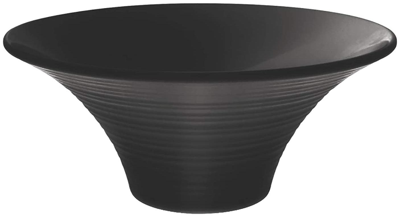 

Milton Round Ivory Melamine Bowl Black 1570 ml