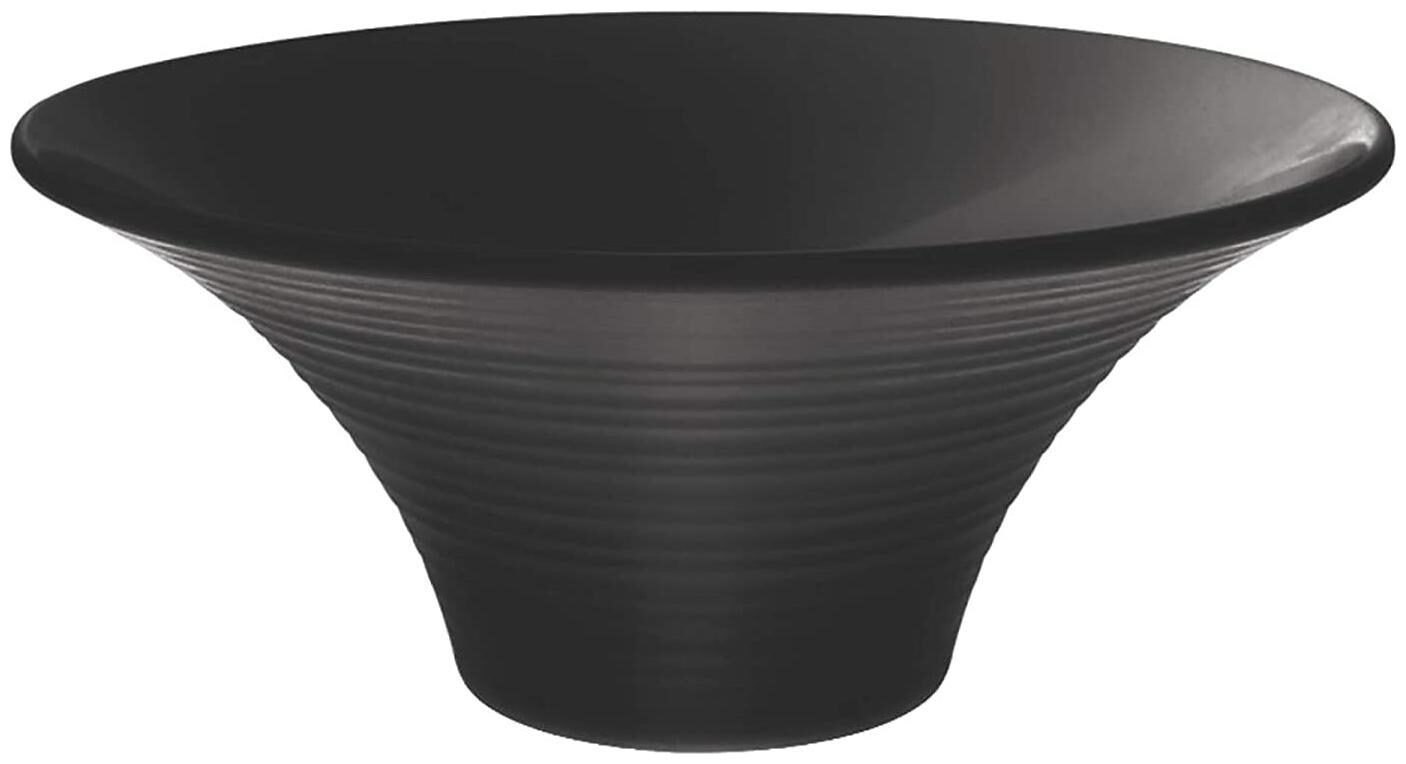 

Milton Round Ivory Melamine Bowl Black 1570 ml