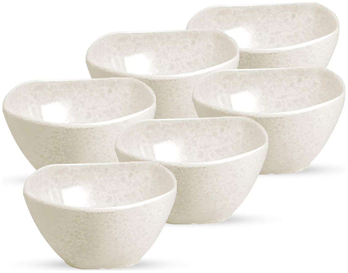 

Milton Square Round Melamine Veg Bowl Set of 6 Terrosoivory