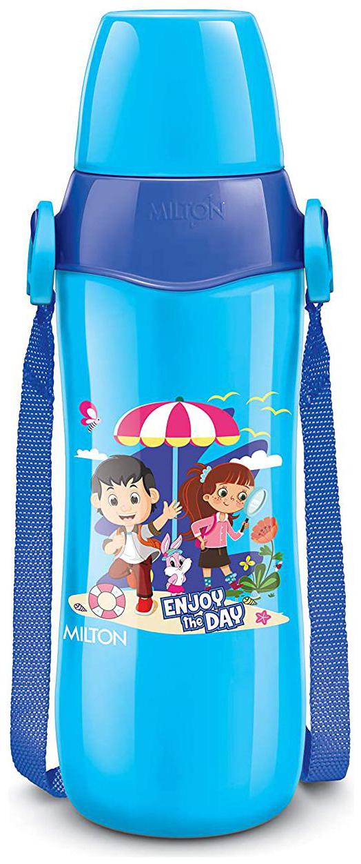 

Milton Steel Whizz 900 Insulated Inner Steel Hot or Cold Water Bottle for Kids 690 ml Blue