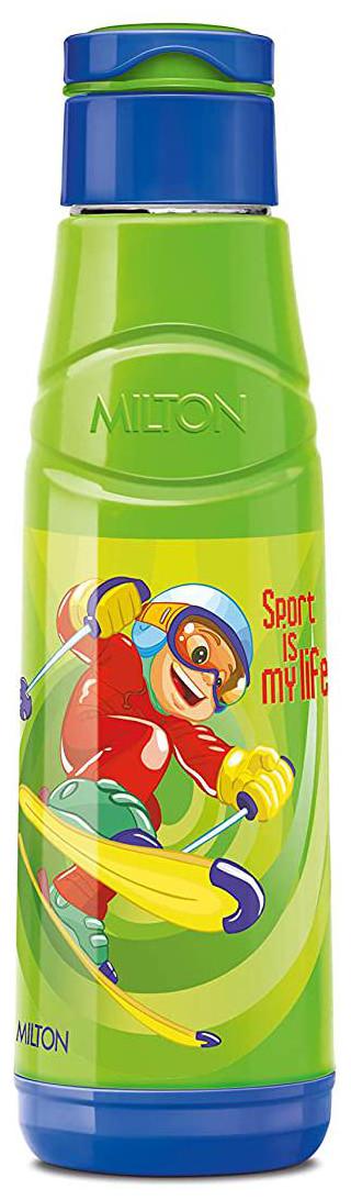 

Milton Steel Speedy 600 Inner Steel Water Bottle for Kids 520 ml Green