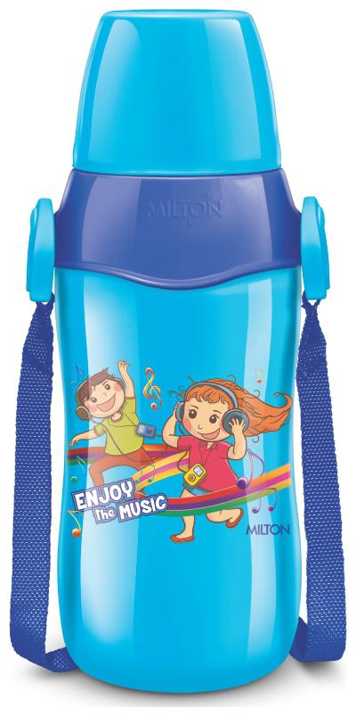 

Milton Steel Whizz-600 Vaccum Insulated Sipper Bottle Blue 520 Ml