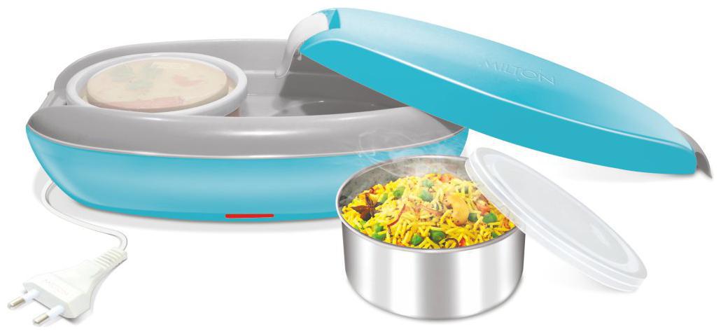 

Milton Swiftron Stainless Steel 2 Containers Electric Lunch Box - Blue