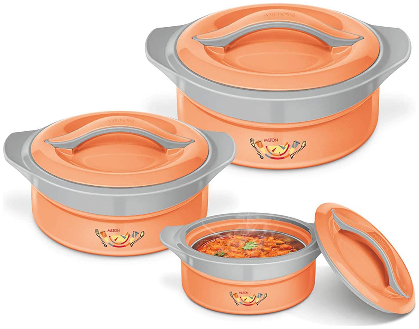 

Milton Zenith Jr Casserole Set of 3 Peach