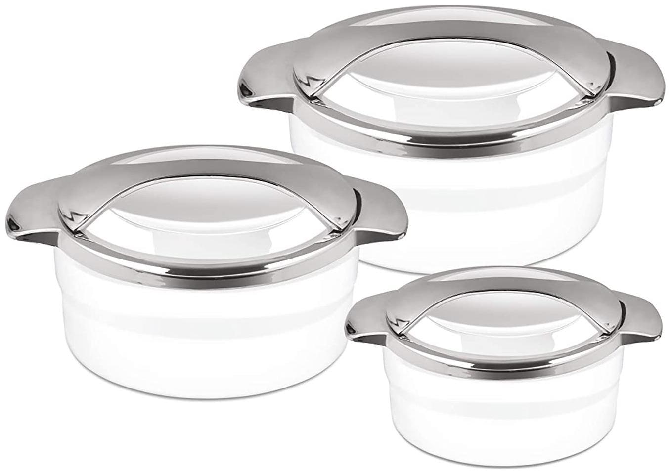 

Milton Zest Jr Casseroles Gift Set of 3 White