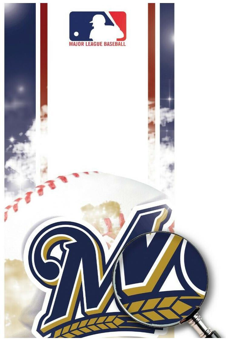 

Milwaukee Brewers Cornhole Wrap Decal Sticker Smooth Surface Texture Single LS