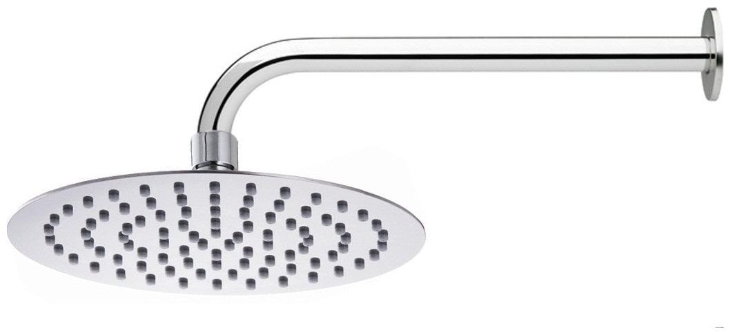 

MILY 10 inch ULaSlim Heavy SS Round Rain Shower Head with 24 inch Round Arm