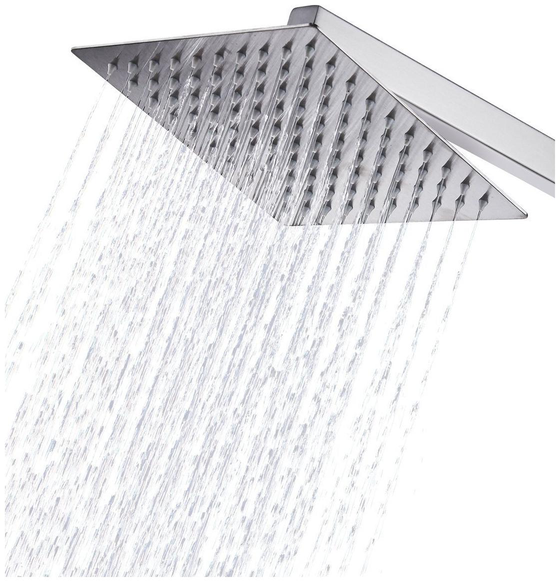 

Mily 10X10 (10inch) ULaslim Heavy Rain Shower Head With 24inch Arm