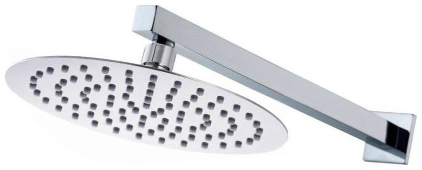 

Mily 10X10 (10inch) ULaslim Heavy Ss Round Rain Shower Head With 24inch Square Arm