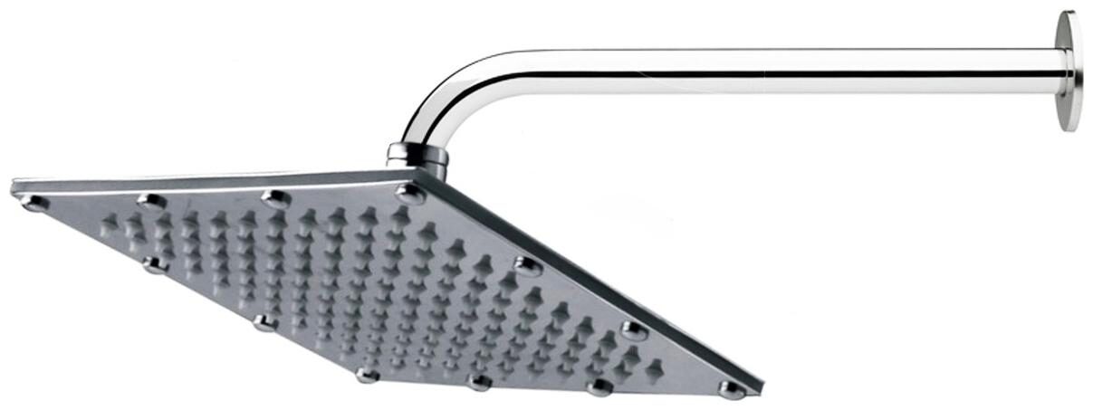 

Mily 6X6 (6inch) Sandwich Rain Shower Head With 15inch Round Arm