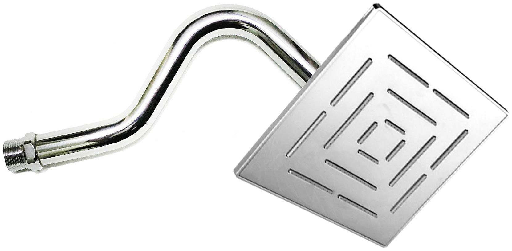 

Mily 8X8 (8inch) Maze Rain Shower Head With 12inch S-Type Arm