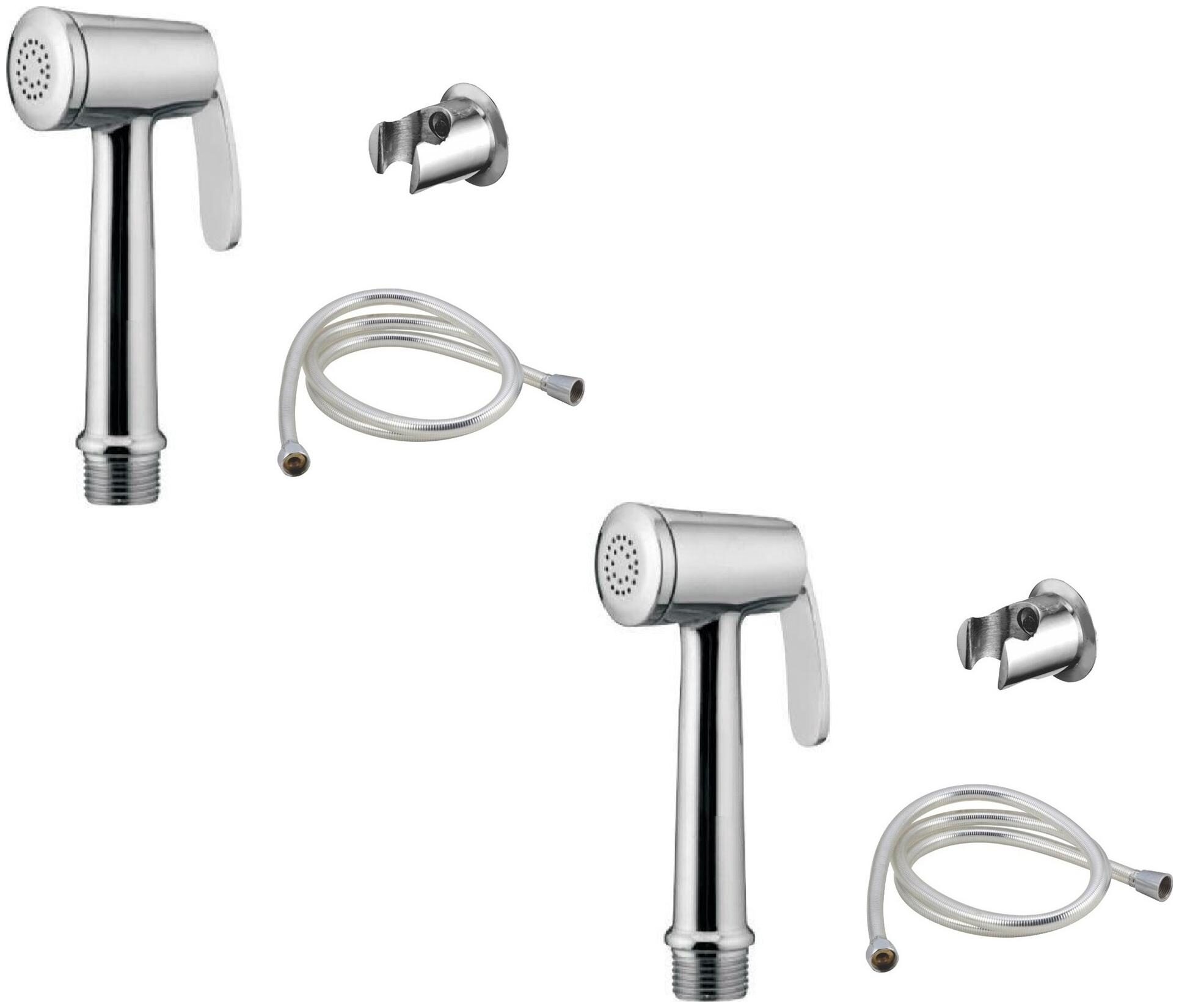 

Mily Wall Mount Brass Health Faucets ( Push Controlled )