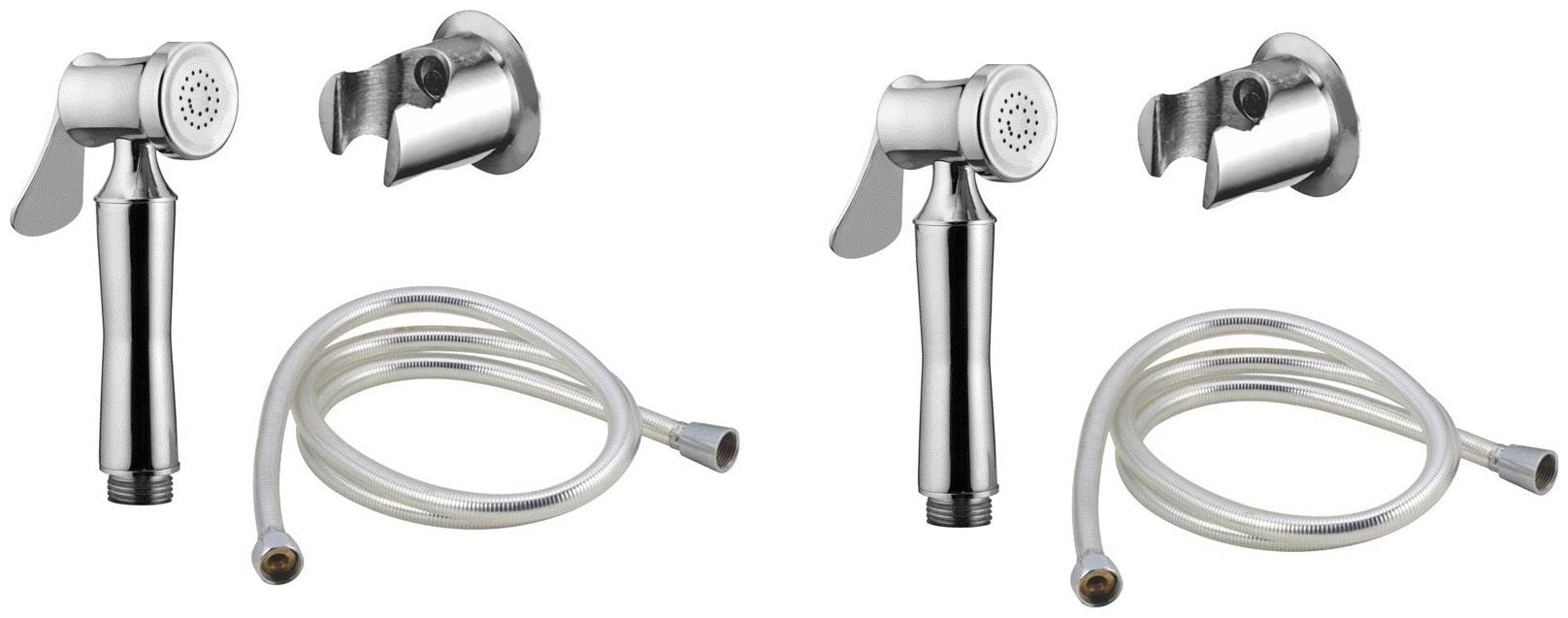 

Mily Wall Mount Brass Health Faucets ( Push Controlled )