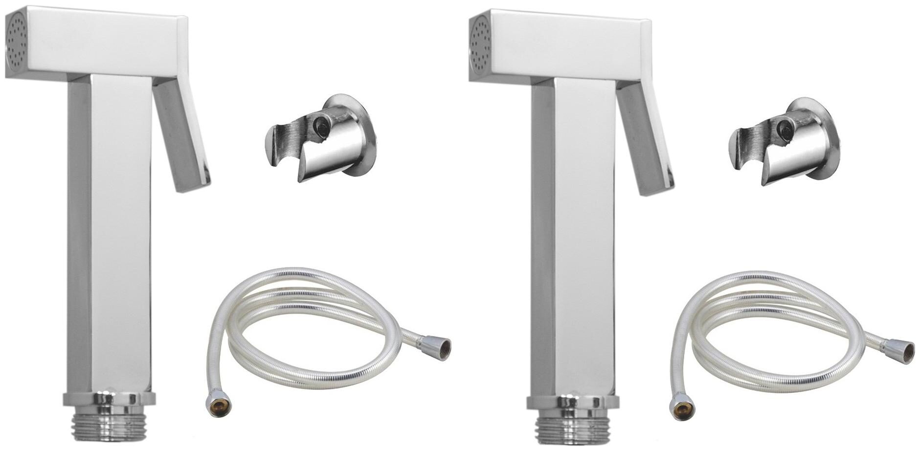 

Mily Wall Mount Brass Health Faucets ( Push Controlled )