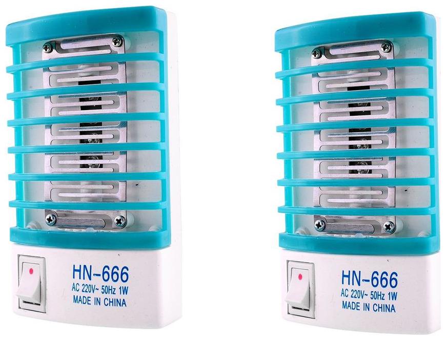 

Mini 220V 1W LED Sensor Night Light Insect Mosquito Repellent Lamp 2pc (Pack Of 2 Pk)