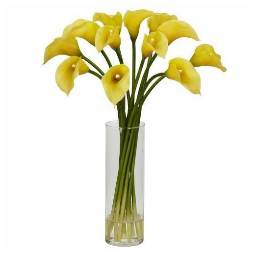 

Mini Calla Lily Silk Flower Arrangement