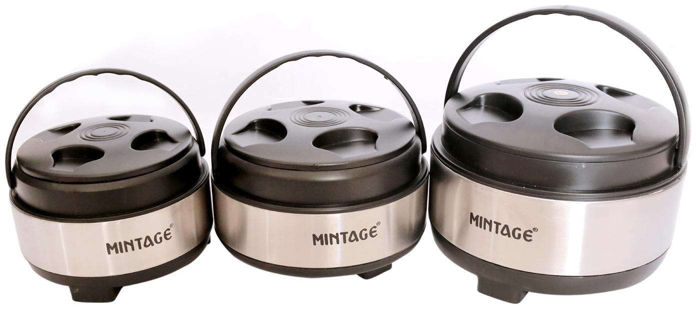 

Mintage Stainless Steel Casseroles for Kitchen (Set of 3)