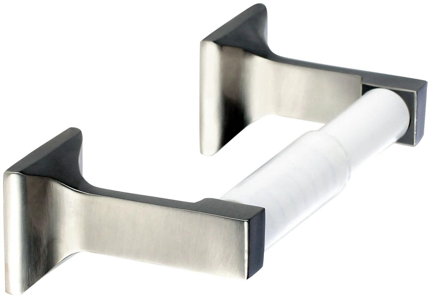 

Miseno MBHW-PH2BA Nickel Foggia Double Post Tissue Paper Holder