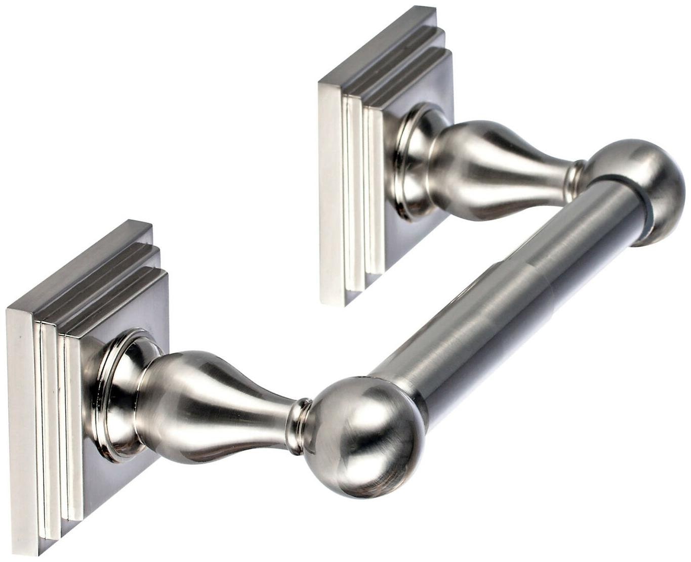 

Miseno MBHW-PH2PB Nickel Baffi Double Post Tissue Paper Holder