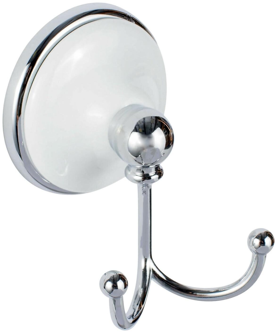 

Miseno MBHW-RH1BT Chrome White Carrara Double Robe Hook