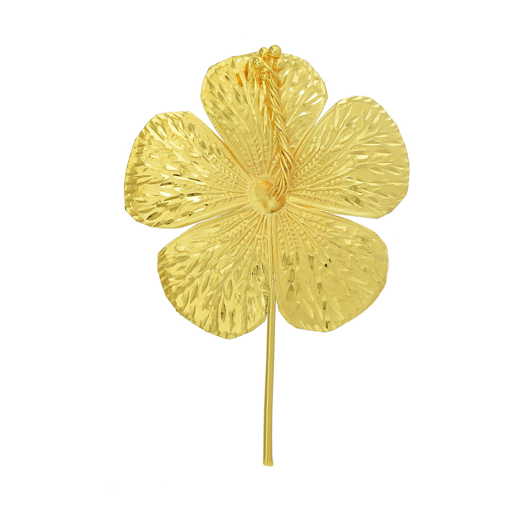 

MissMister Gold Plated Flat Flower Hindu puja Item Pooja Article Hindu Stylish Gold