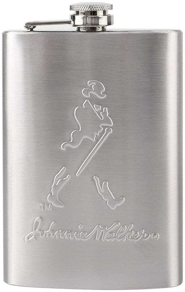 Mixoma Johnnie Walker Design Embossed 7 oz (200 ml) Stainless Steel Hip Flask