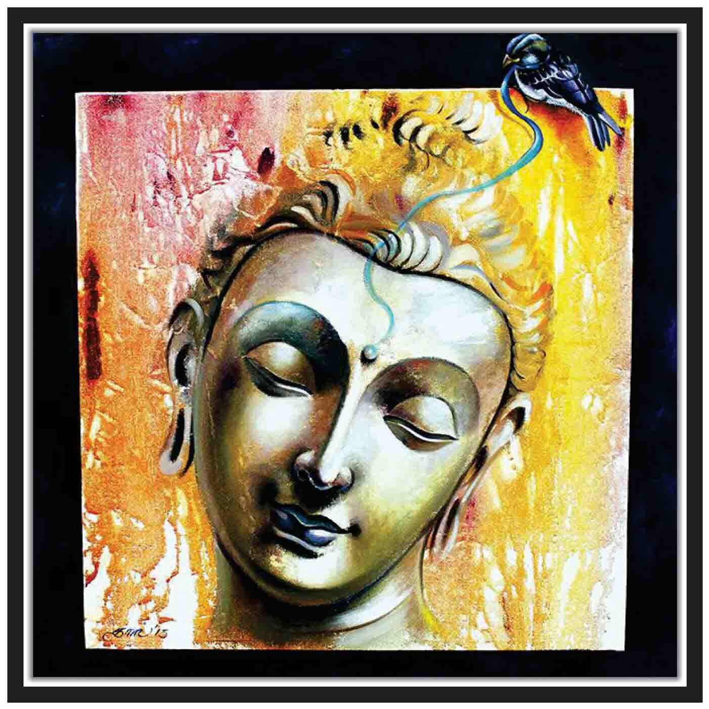 

MJR Poster Painting Style-SPIRITUAL PAINTING Wall Decor-Art Reprint Unframed (rolled) 12x12 inch