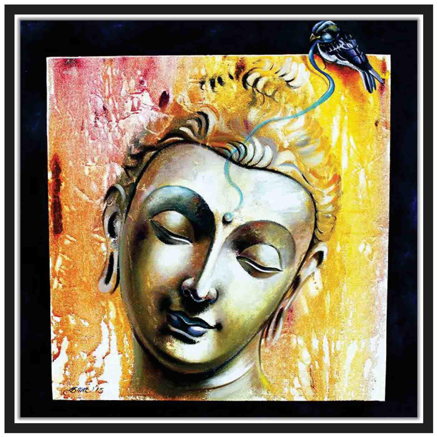 

MJR Poster Painting Style-SPIRITUAL PAINTING Wall Decor-Art Reprint Unframed (rolled) 12x12 inch