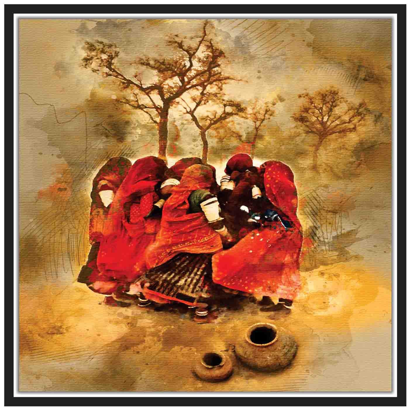 

MJR Poster Painting Style-SPIRITUAL PAINTING Wall Decor-Art Reprint Unframed (rolled) 12x12 inch
