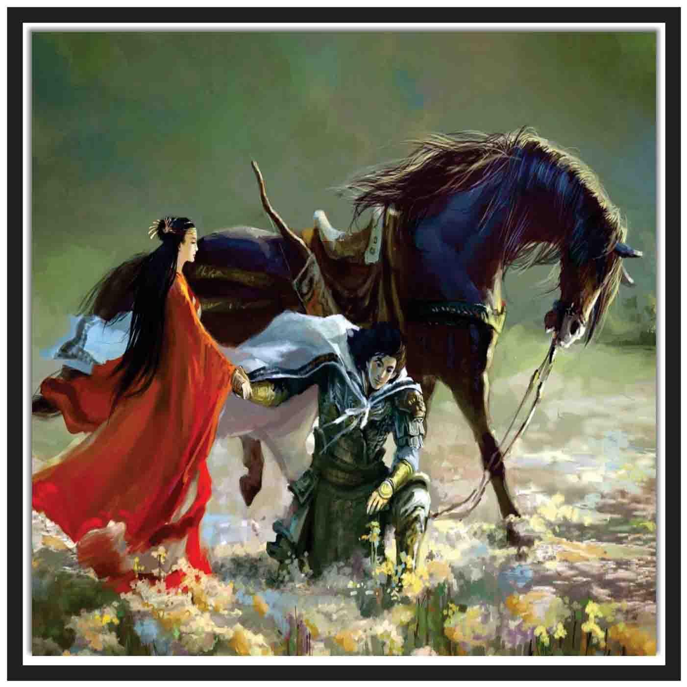 

MJR Poster Painting Style-SPIRITUAL PAINTING Wall Decor-Art Reprint Unframed (rolled) 12x12 inch