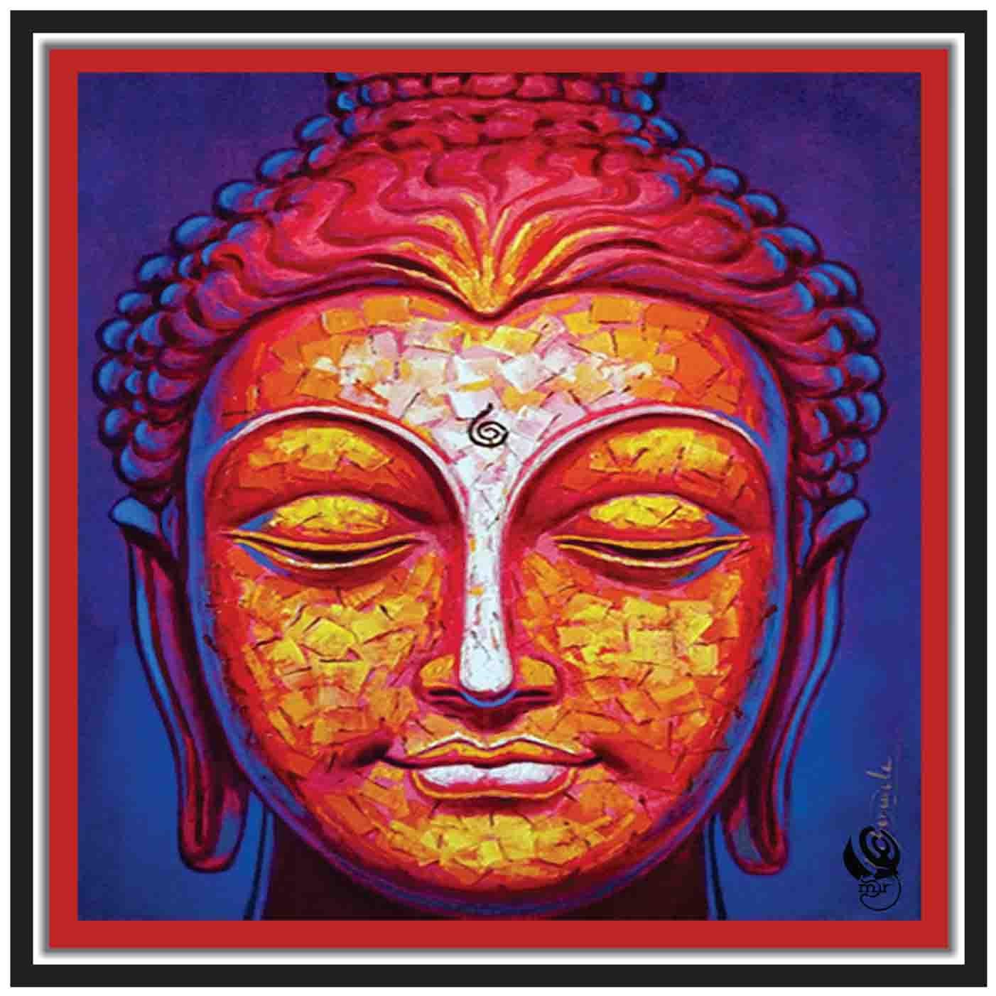 

MJR Poster Painting Style-SPIRITUAL PAINTING Wall Decor-Art Reprint Unframed (rolled) 12x12 inch