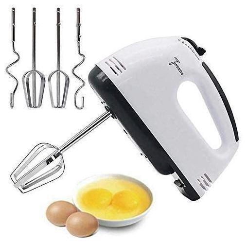 

MK Multifunctional Hand Mixer for Egg Beater and Food Blender with 7 Speed Handheld Processor Automatic Electric Kitchen Tool (White)
