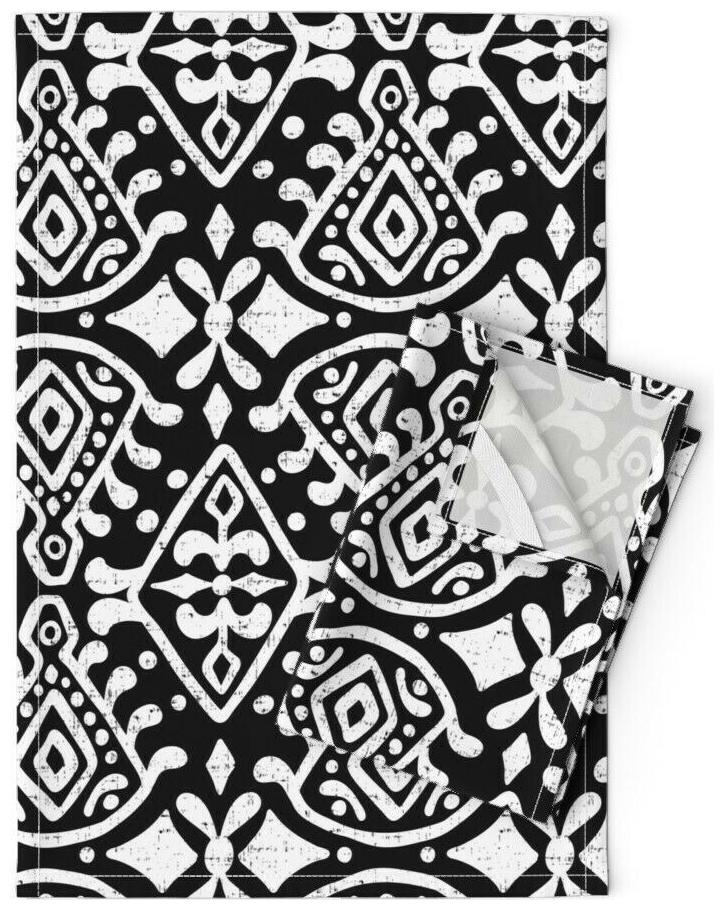 

Mod Cloth Geometric Ethnic Moroccan Linen Cotton Tea Towels by Roostery Set of 2